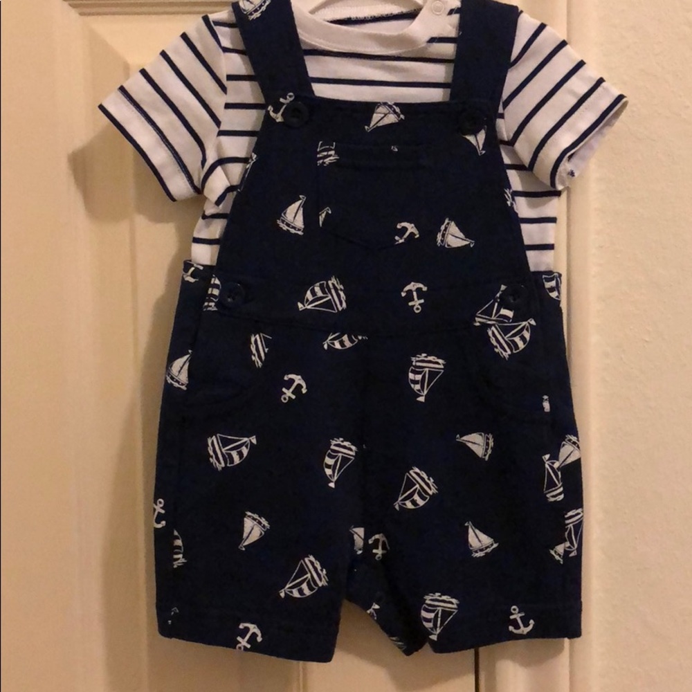 Little Me Sailing Shortalls 3m